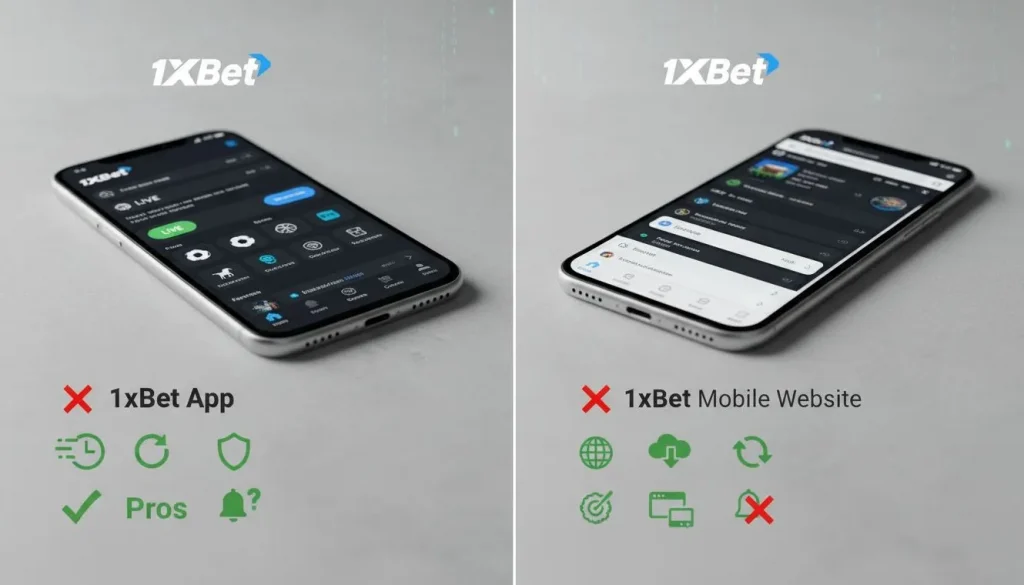 Чем отличается 1хбет приложение от мобильной версии сайта: плюсы и минусы